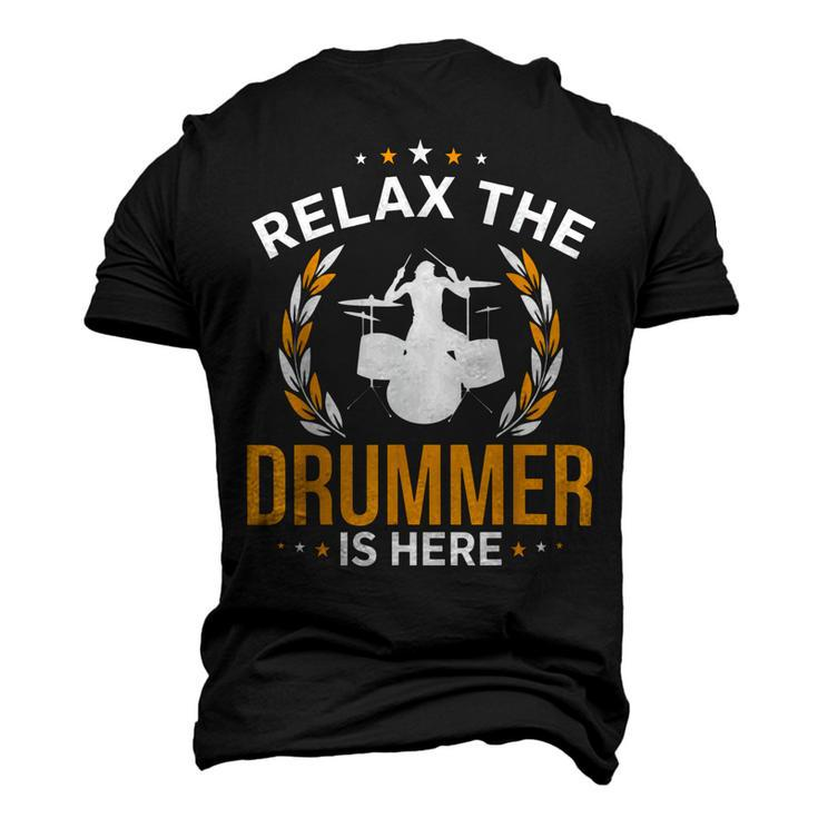 Relax The Drummer Here  Men's 3D Print Graphic Crewneck Short Sleeve T-shirt
