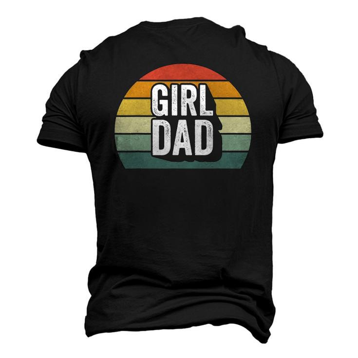 Retro Girl Dad Proud Father Love Dad Of Girls Vintage Men's 3D T-Shirt Back Print
