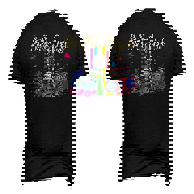 Retro Roller Skating Roller Disco Roller Skates Skating Men's 3D T-Shirt Back Print