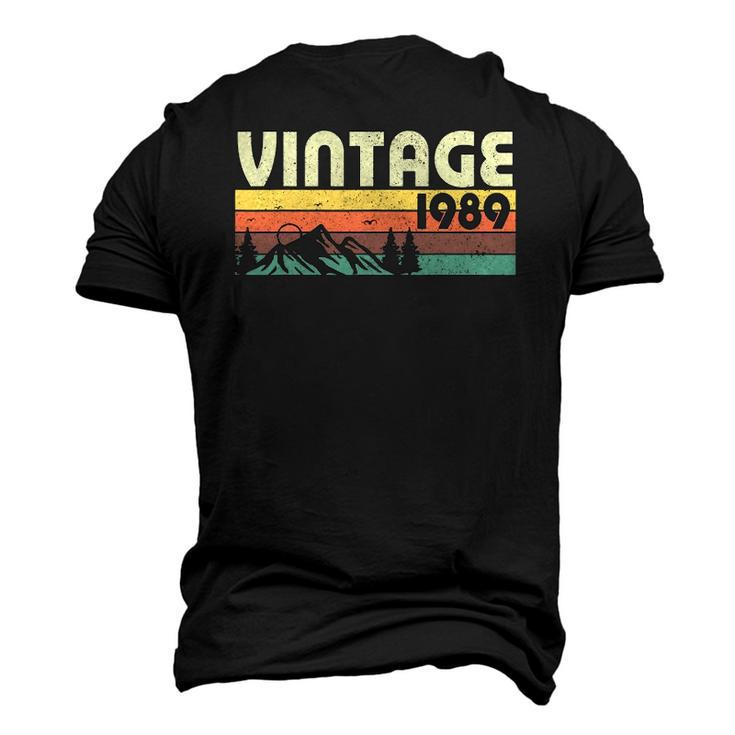 Retro Vintage 1989 Graphics 33Rd Birthday 33 Years Old Men's 3D T-Shirt Back Print