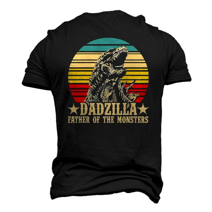 Retro Vintage Dadzilla Father Of The Monsters Men's 3D T-Shirt Back Print