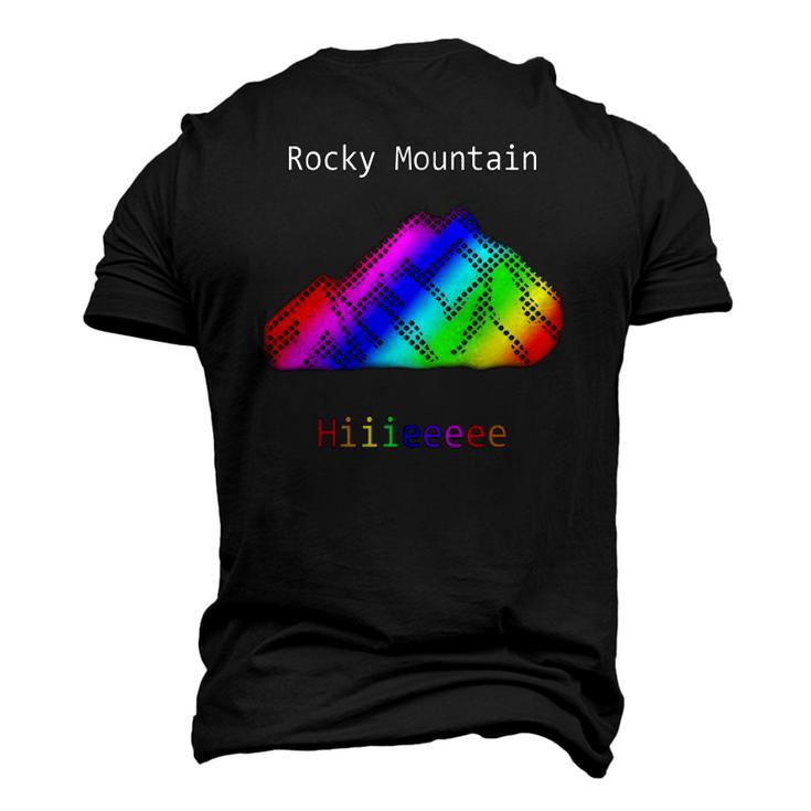 Rocky Mountain Hiiieeee & Byyeee Men's 3D T-Shirt Back Print