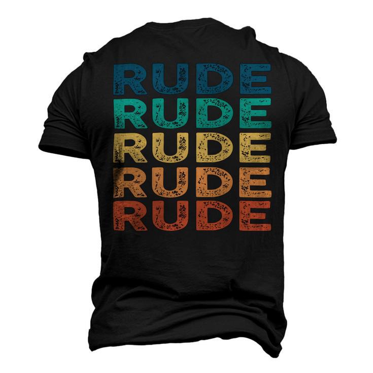 Rude Name Shirt Rude Family Name V4 Men's 3D Print Graphic Crewneck Short Sleeve T-shirt