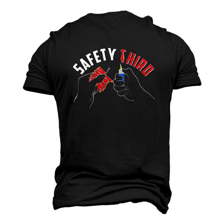 Safety Third Firecrackers Fourth Of July Men's 3D T-Shirt Back Print