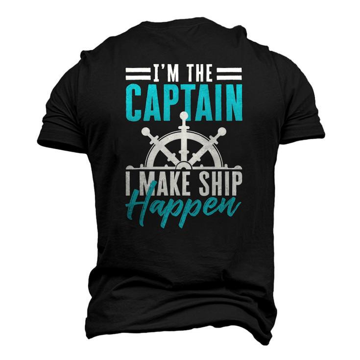 Sailing Boating Im The Captain Sailor Men's 3D T-Shirt Back Print