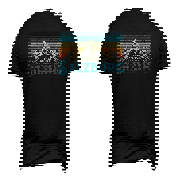 Salzburg Austria Vintage Mountains Souvenir Men's 3D T-Shirt Back Print