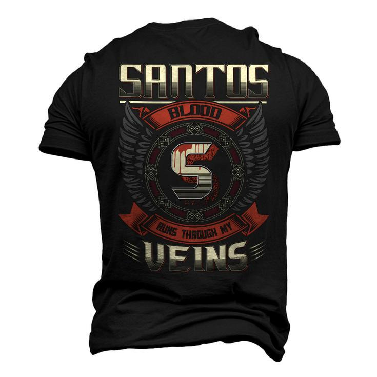 Santos Blood Run Through My Veins Name V6 Men's 3D T-shirt Back Print