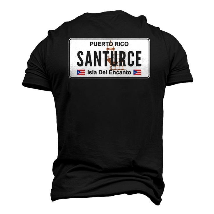 Santurce Puerto Rico Proud Boricua Men's 3D T-Shirt Back Print