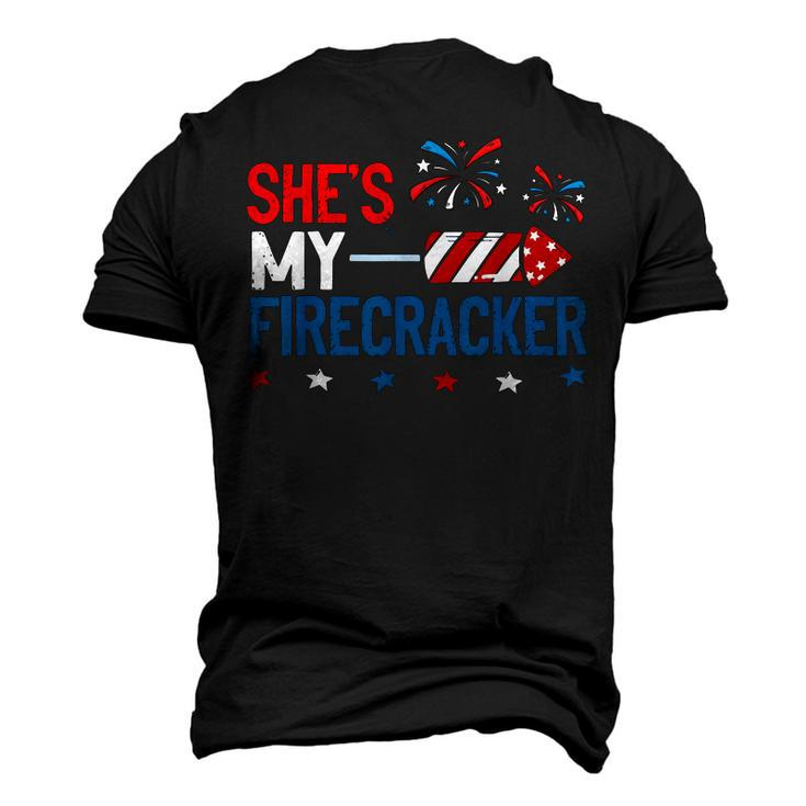 Shes My Firecracker 4Th July Matching Couples For Him Men's 3D T-shirt Back Print