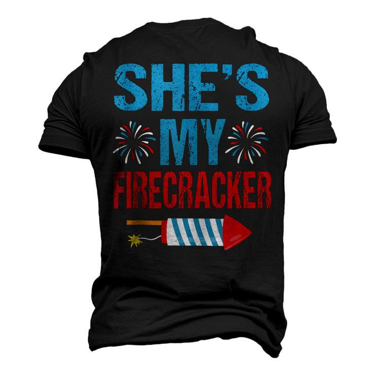 Shes My Firecracker His And Hers 4Th July Couples Men's 3D T-shirt Back Print