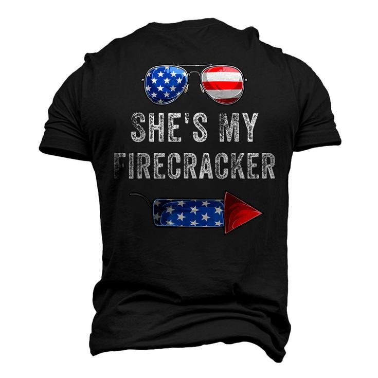 Mens Shes My Firecracker His And Hers 4Th July Matching Couples Men's 3D T-shirt Back Print