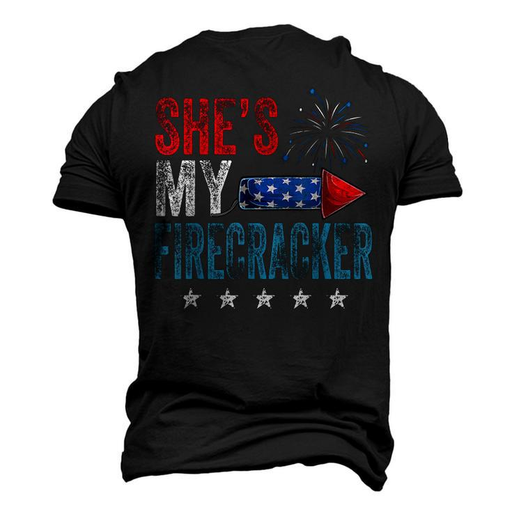 Shes My Firecracker His And Hers 4Th July Vintage Men's 3D T-shirt Back Print