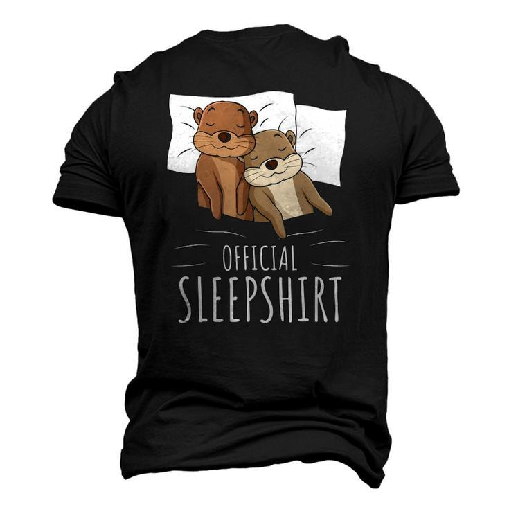Sleeping Sea Otter Lover Napping Official Sleep Men's 3D T-Shirt Back Print