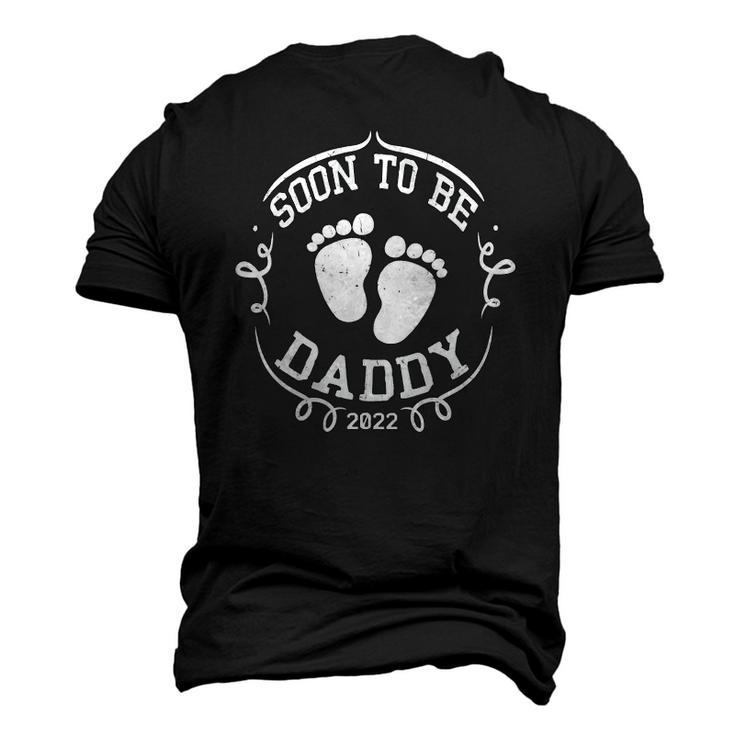 Mens Soon To Be Daddy 2022 Fathers Day First Time Dad Pregnancy Men's 3D T-Shirt Back Print