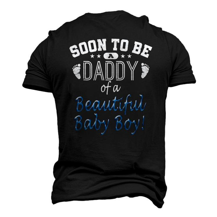 Soon To Be A Daddy Baby Boy Expecting Father Men's 3D T-Shirt Back Print