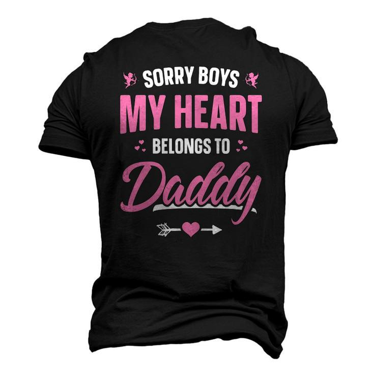Sorry Boys My Heart Belongs To Daddy Girls Valentine Men's 3D T-Shirt Back Print