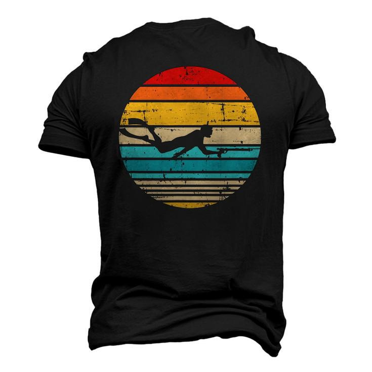 Spearfishing Vintage Retro Fishing Lover Men's 3D T-Shirt Back Print