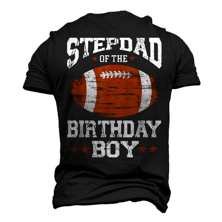 Stepdad Of The Birthday Boy Football Lover Vintage Retro Men's 3D T-shirt Back Print