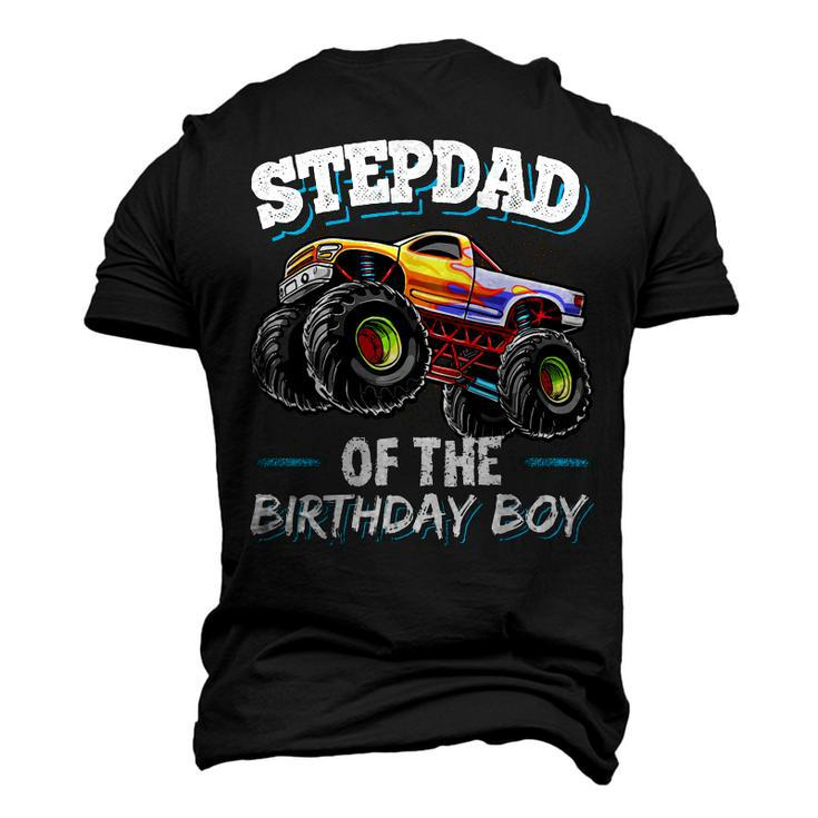 Stepdad Of The Birthday Boy Matching Family Monster Truck Men's 3D T-shirt Back Print