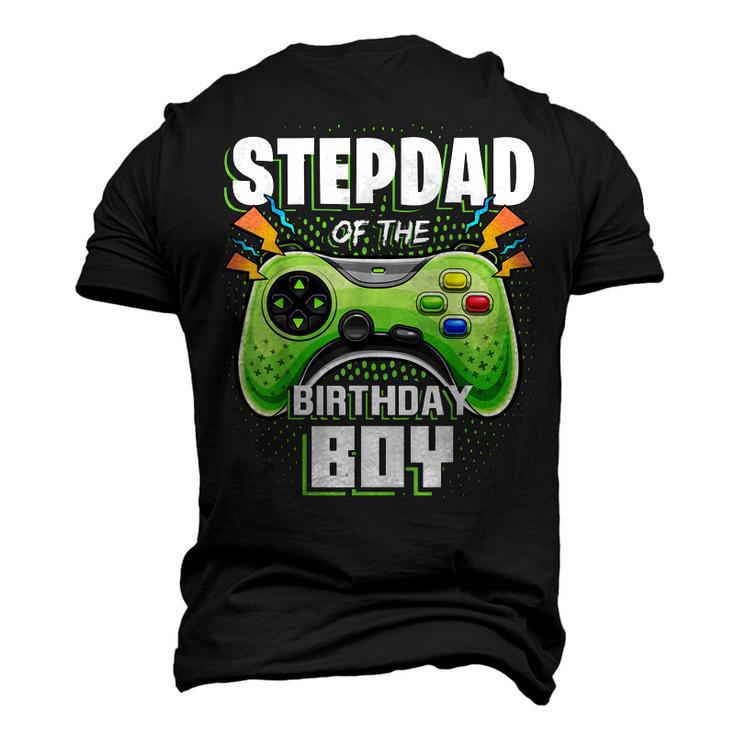 Stepdad Of The Birthday Boy Matching Family Video Game Party Men's 3D T-shirt Back Print