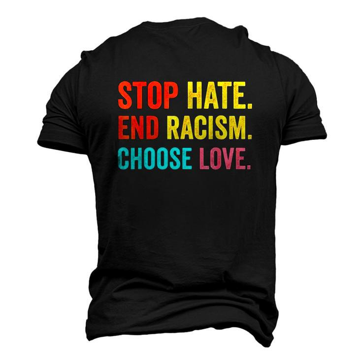Strong Buffalo Usa Pray For Buffalo Stop Hate End Racism Choose Love Men's 3D T-Shirt Back Print
