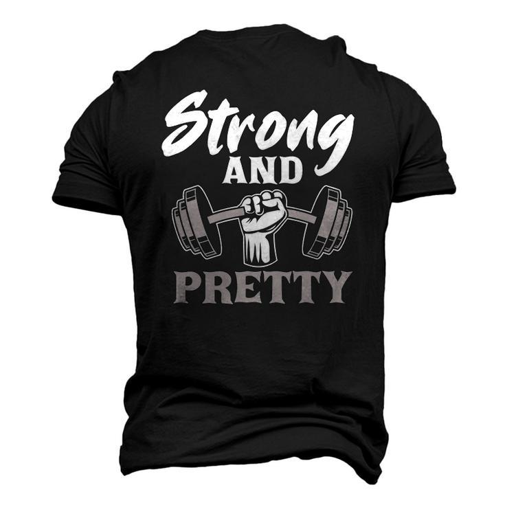 Strong And Pretty Gym Fitness Sport Bodybuilding Men's 3D T-Shirt Back Print