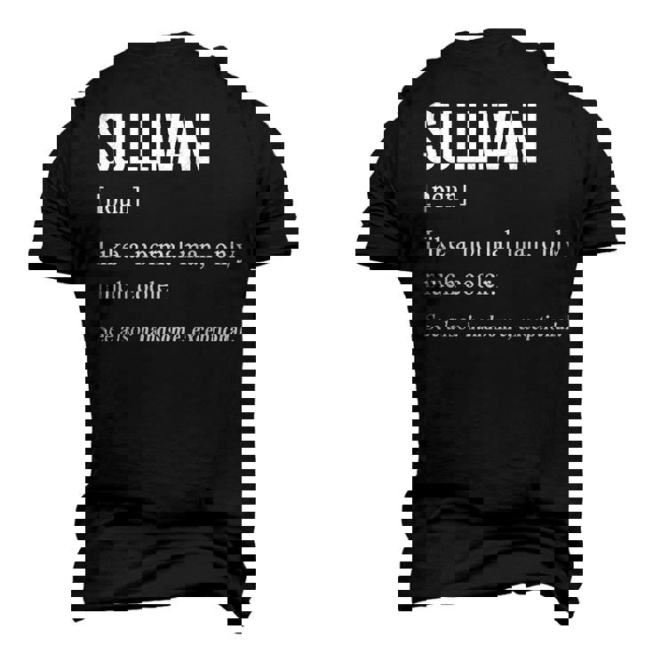 Sullivan Name Sullivan Definition Men's 3D T-shirt Back Print