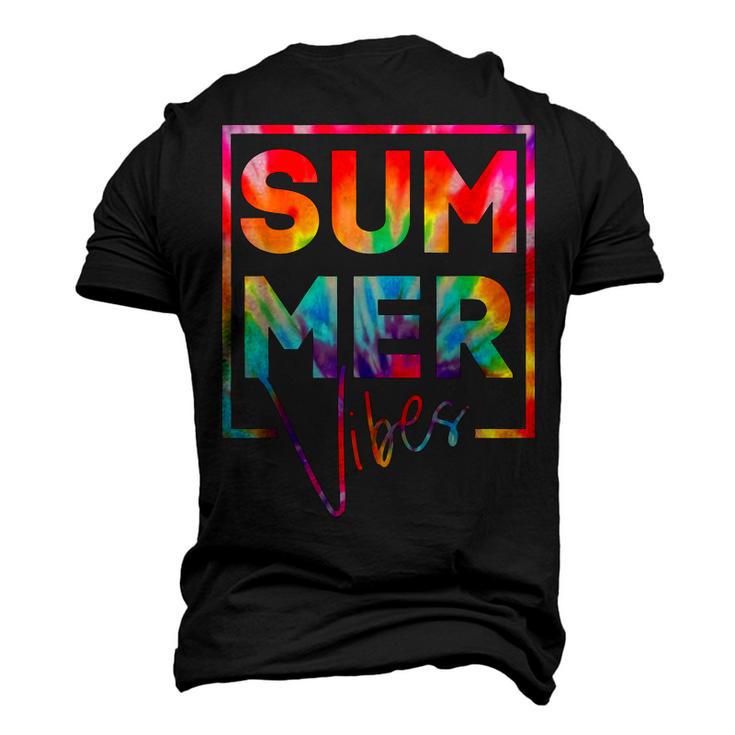 Summer Vibes Tie Dye Hello Summer Vacation  Men's 3D Print Graphic Crewneck Short Sleeve T-shirt