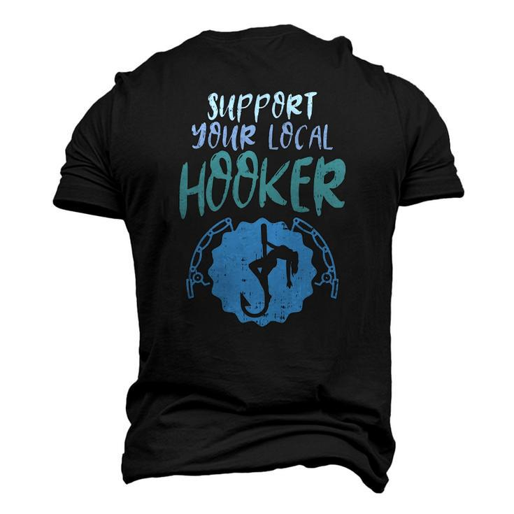 Support Your Local Hooker Fishing Fisherman Men Men's 3D T-Shirt Back Print