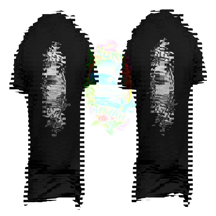 Surf Hawaii Classic Real Vintage Retro 70S Surf Men's 3D T-Shirt Back Print