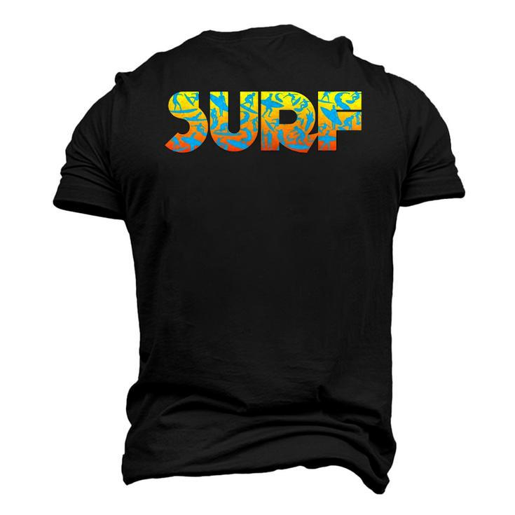 Surfing Surf Surfboard Water Sport Men's 3D T-Shirt Back Print