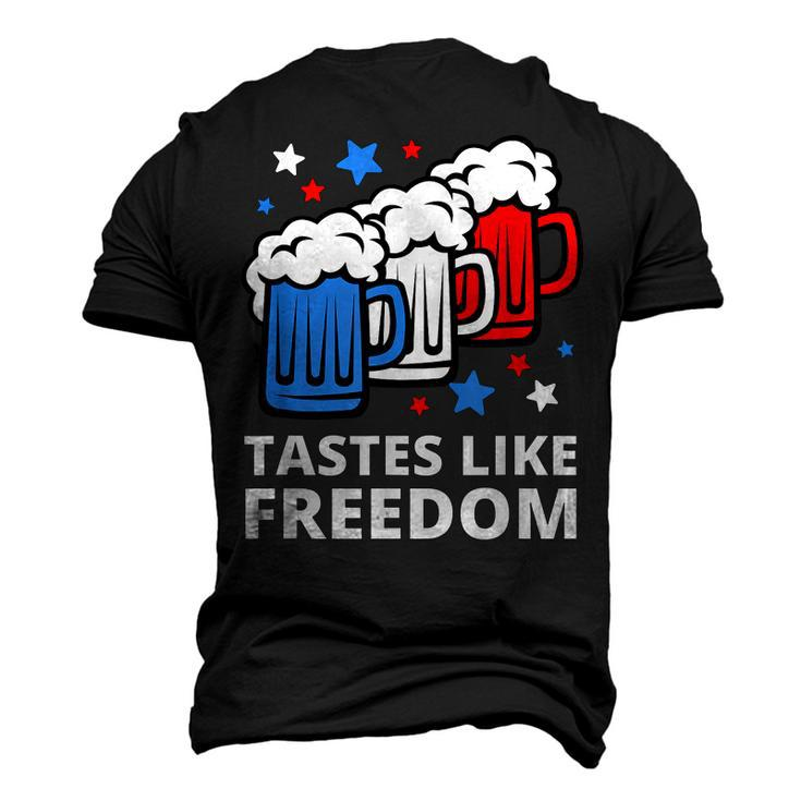 Tastes Like Freedom 4Th Of July Beer Quote Men's 3D T-shirt Back Print