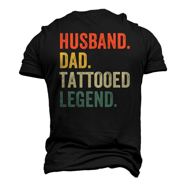 Mens Tattoo Husband Dad Tattooed Legend Vintage Men's 3D T-Shirt Back Print