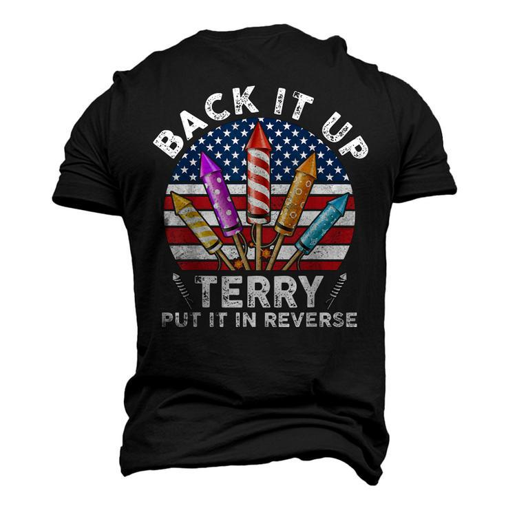 Back Up Terry Put It In Reverse 4Th Of July Vintage Men's 3D T-shirt Back Print