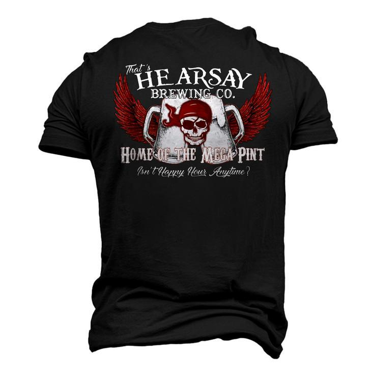 Thats Hearsay Brewing Co Home Of The Mega Pint Skull Men's 3D T-Shirt Back Print