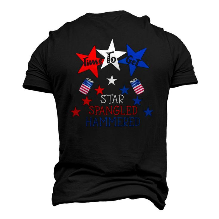 Time To Get Star Spangled Hammered 4Th Of July Drinking Men's 3D T-Shirt Back Print
