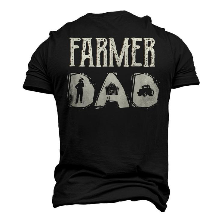 Tractor Dad Farming Father Farm Lover Farmer Daddy V2 Men's 3D T-shirt Back Print