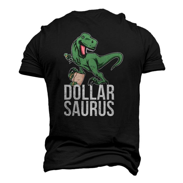 Trader Investor Stock Market Dollar Moneyrex Saurus Men's 3D T-Shirt Back Print