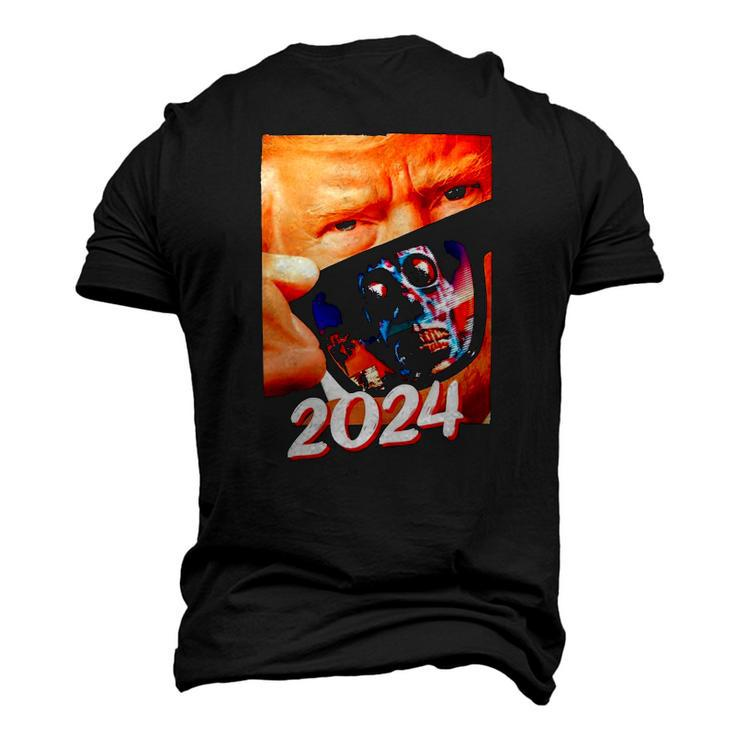 Trump 2024 They Live Donald Trump Supporter Men's 3D T-Shirt Back Print