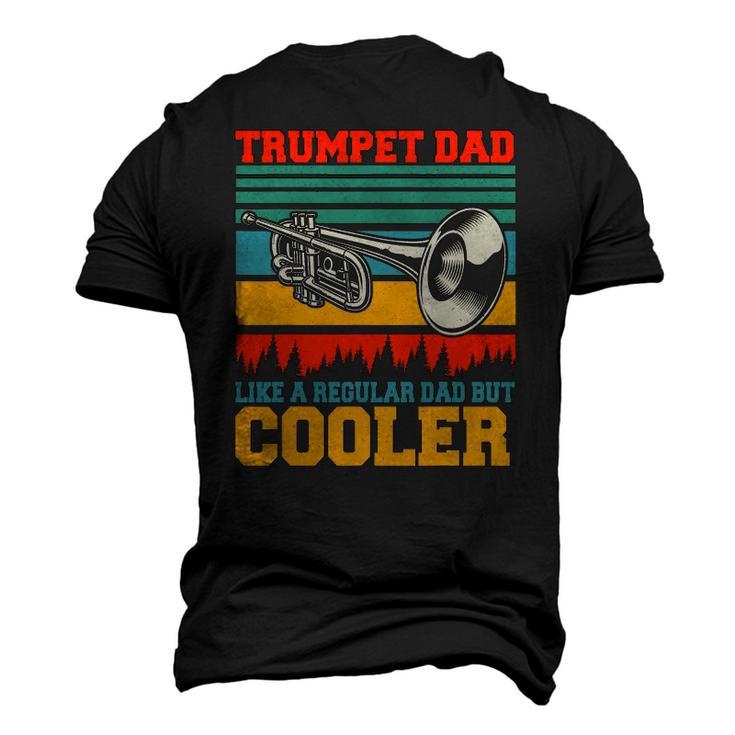 Trumpet Dad Definition Happy Fathers Day Trumpet Player Men's 3D T-Shirt Back Print