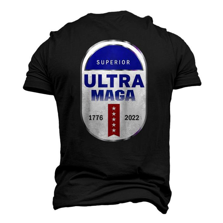 Ultra Maga 4Th Of July Raglan Baseball Tee Men's 3D T-Shirt Back Print