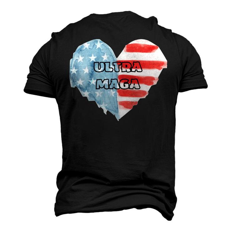 Ultra Maga  And Proud Of It  American Flag  Vote Red  Men's 3D Print Graphic Crewneck Short Sleeve T-shirt