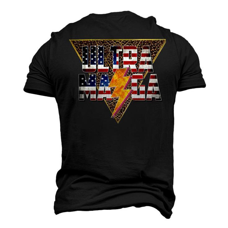 Ultra Maga Distressed Lightning Leopard Proud Ultramaga Gift Men's 3D Print Graphic Crewneck Short Sleeve T-shirt