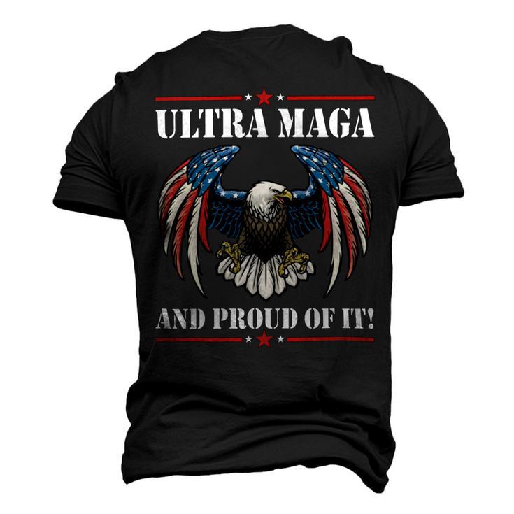 Ultra Maga Eagle Vintage  Men's 3D Print Graphic Crewneck Short Sleeve T-shirt