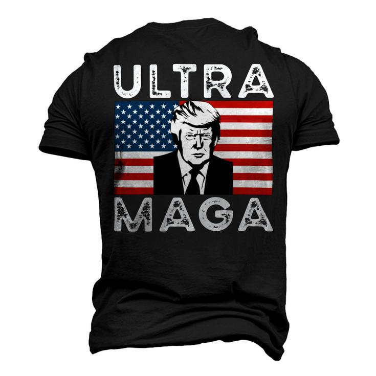 Ultra Maga Funny Trump Biden Usa Men's 3D Print Graphic Crewneck Short Sleeve T-shirt