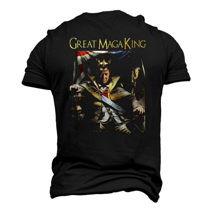 Ultra Maga Great Maga King Great Maga King Trump 2024 Republican Men's 3D T-Shirt Back Print