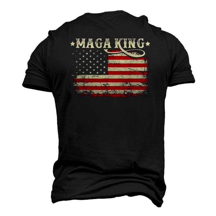 Ultra Maga King Vintage American Flag Ultra-Maga Retro Men's 3D T-Shirt Back Print