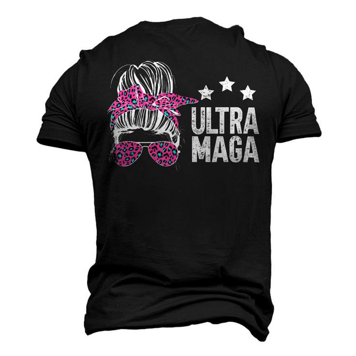 Ultra Maga Messy Bun Men's 3D Print Graphic Crewneck Short Sleeve T-shirt