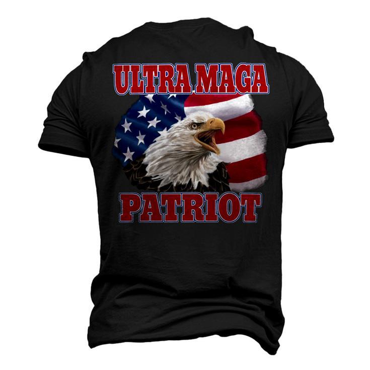 Ultra Maga Patriot  American Eagle  Us Flag Men's 3D Print Graphic Crewneck Short Sleeve T-shirt