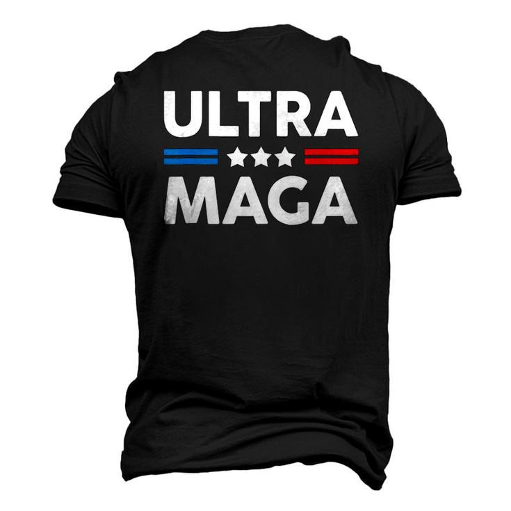 Ultra Maga Patriotic Trump Republicans Conservatives Apparel Men's 3D T-Shirt Back Print